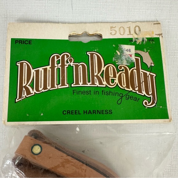 Vintage Ruff’ n Ready Leather Creel Harness New Sealed in Package - Picture 2 of 12